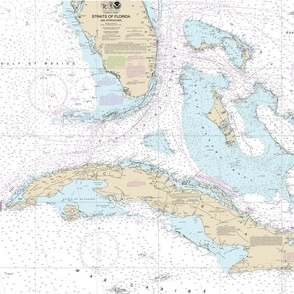 Cuba nautical map