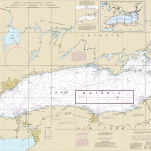 Lake Ontario nautical map