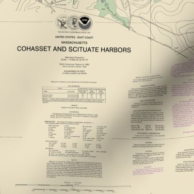 Cohasset and Scituate Harbors nautical map