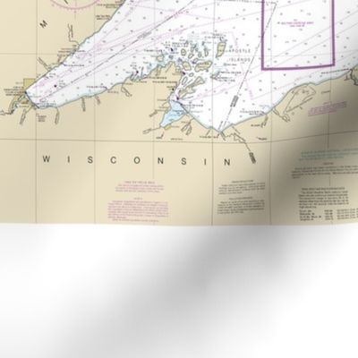 Lake Superior nautical map