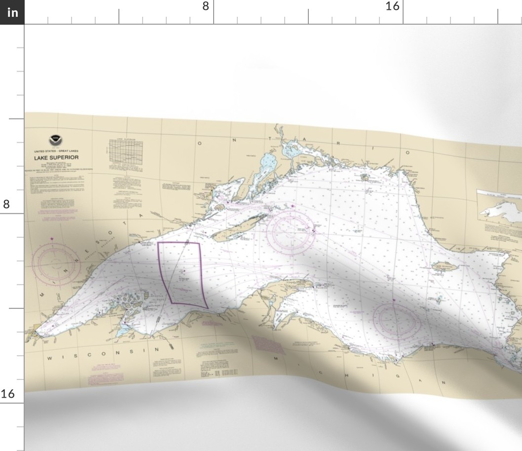 Lake Superior nautical map