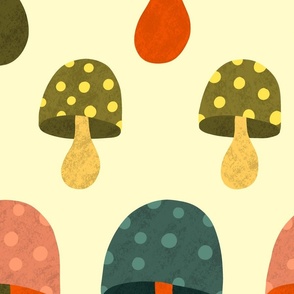 Earth Tone Mushrooms