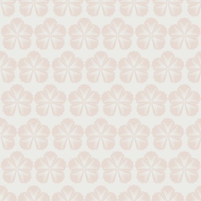[Medium] Flower repeat bedding soft pink cream