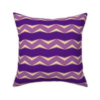 Mauve 3d Chevron and Violet Bands