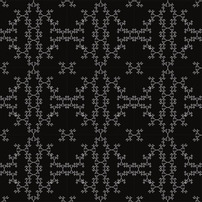 Berry Pattern on Black (Christmas Southern)