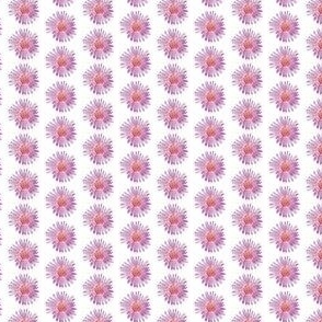 Watercolour Purple Daisy half-drop