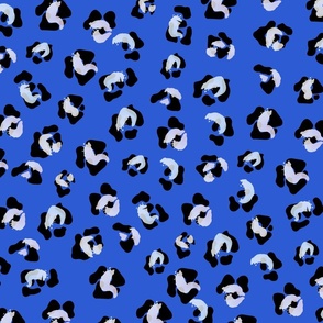Royal blue cheetah leopard pattern from Anines Atelier. Use the design for cats bedding, lingerie, swimsuit or fabric for pets.
