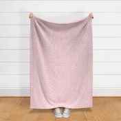 Medium Scale White Dots on Cotton Candy Pink