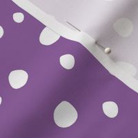 Medium Scale White Dots on Orchid Purple