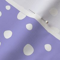 Medium Scale White Dots on Lilac