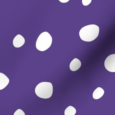 Large Scale White Dots on Grape Purple