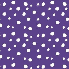 Small Scale White Dots on Grape Purple