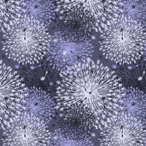 Dandelion Flourishes Lilac purples  #A6A3DE