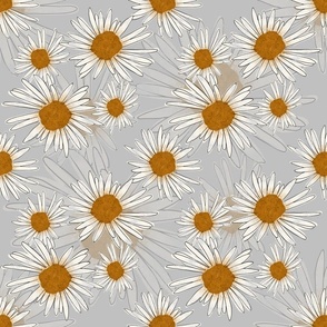 Wild Daisies Grey -Normal