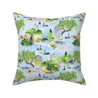 10" Lakeside Serenity: Monet-inspired Watercolor Wonderland giverny garden