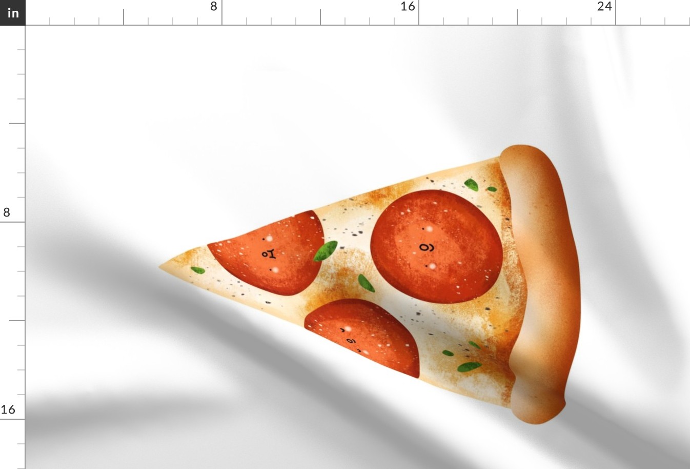 Cute pizza pepperoni