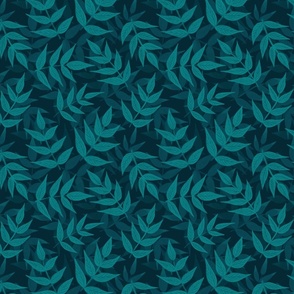 Teal leaves, weeping widow