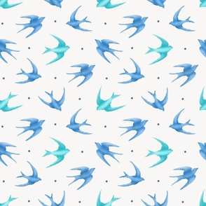 Blue little birds 