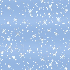 snowflakes blue big