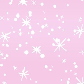 snowflakes pink big