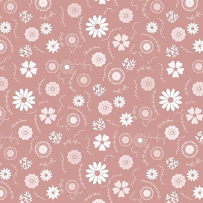 Winter Garden Light Floral Blush