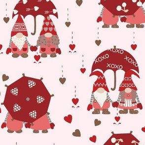 Valentine Gnome under the umbrella