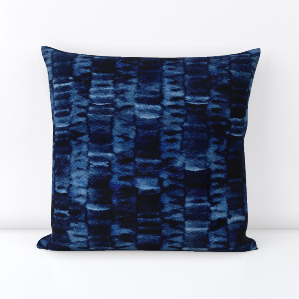 shibori - white stripes on indigo blue - shibori textile pattern