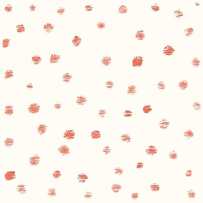 bristle dots rose on cream