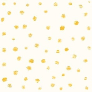 bristle dots yellow on cream