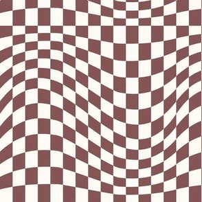 Small Rosewood Wavy Checkerboard 