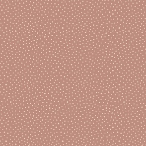 Scatter Paint Pink Dots-Brown