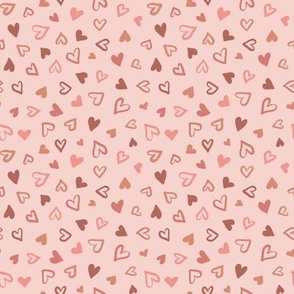 XOXO Valentines Day  Small Multi Color Hearts