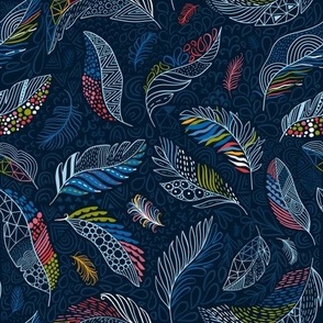 Small feathers pattern 