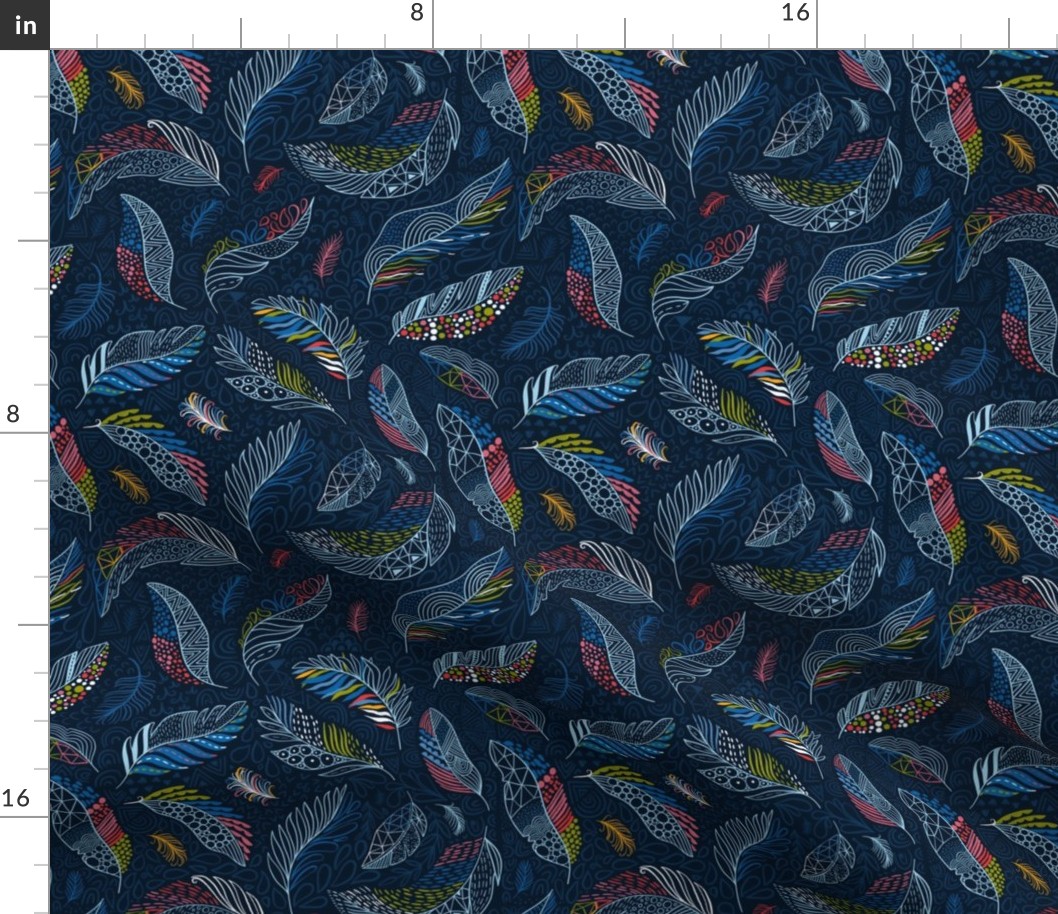 Small feathers pattern 