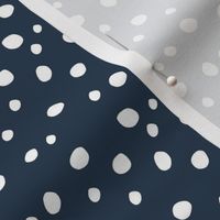 Small Scale White Dots on Navy