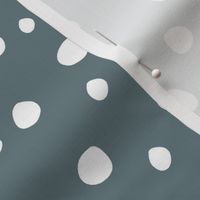 Medium Scale White Dots on Slate