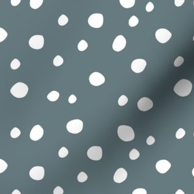Medium Scale White Dots on Slate