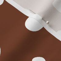 Large Scale White Dots on Cinnamon Brown