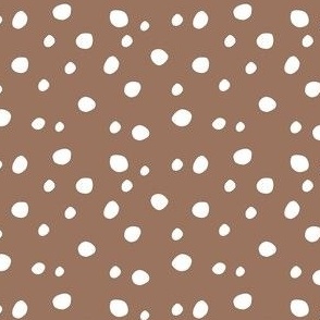 Small Scale White Dots on Mocha