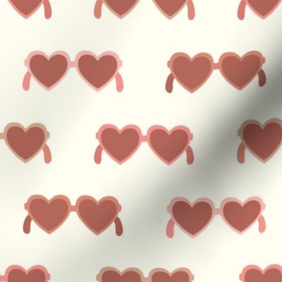 XOXO Valentines Day  Large Heart Sunglasses