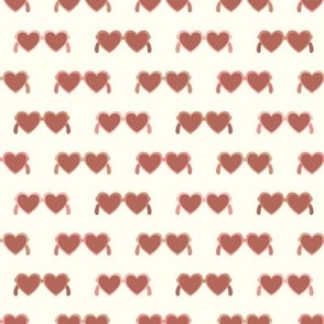 XOXO Valentines Day Small Heart Sunglasses