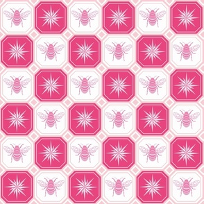 Pink Checkered Bees 