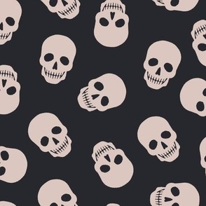 Simple black skull pattern 