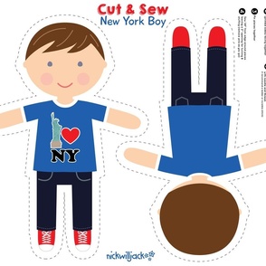 Cut and Sew New York boy Doll 3 blue eyes-07