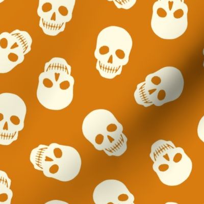 Simple skull pattern (orange) 