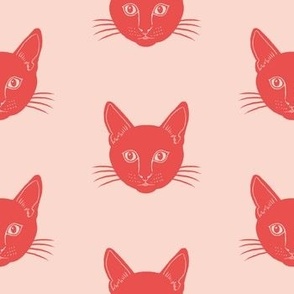 Simple Pink Cat pattern 