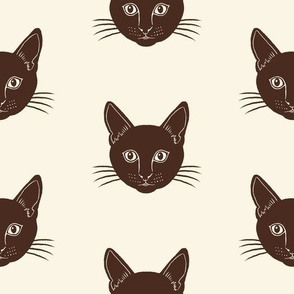 Simple black cat pattern 