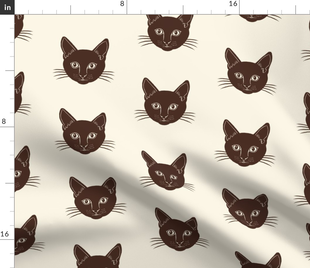 Simple black cat pattern 