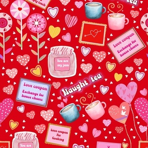 Funny_Valentines_Repeat_Colors -red plain