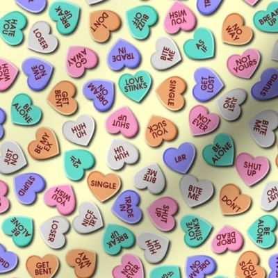 anti-valentine's day candy hearts